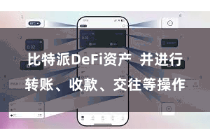 比特派DeFi资产 并进行转账、收款、交往等操作