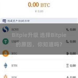 Bitpie升级 选择Bitpie的原因，你知道吗？