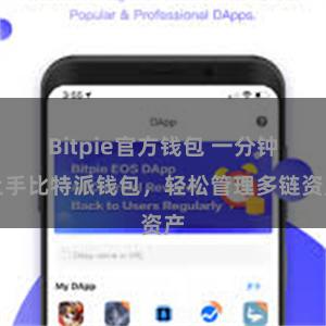 Bitpie官方钱包 一分钟上手比特派钱包，轻松管理多链资产