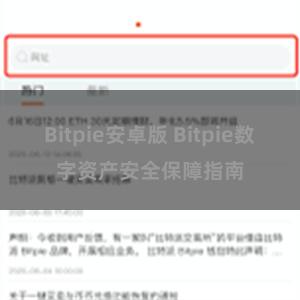 Bitpie安卓版 Bitpie数字资产安全保障指南