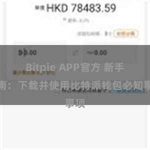 Bitpie APP官方 新手指南：下载并使用比特派钱包必知事项