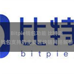 Bitpie钱包功能 比特派钱包支持的主要区块链网络解析