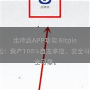 比特派APP功能 Bitpie钱包：资产100%自主掌控，安全可靠。