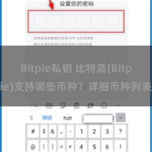 Bitpie私钥 比特派(Bitpie)支持哪些币种？详细币种列表