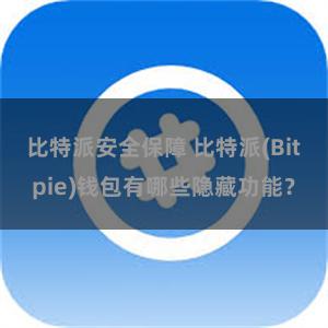 比特派安全保障 比特派(Bitpie)钱包有哪些隐藏功能？