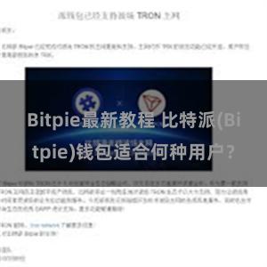 Bitpie最新教程 比特派(Bitpie)钱包适合何种用户？