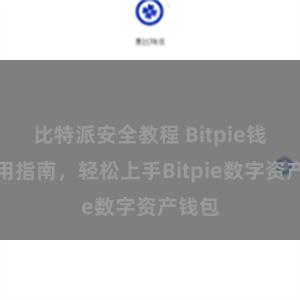 比特派安全教程 Bitpie钱包使用指南，轻松上手Bitpie数字资产钱包