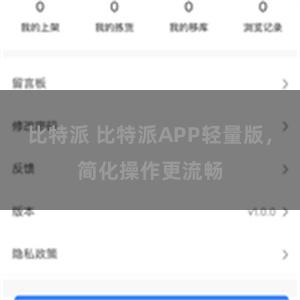 比特派 比特派APP轻量版，简化操作更流畅